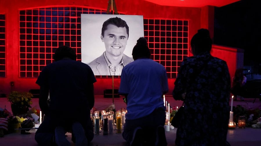 <div class="paragraphs"><p>People pay their respects during a vigil at Orem City Center Park, after U.S. right-wing activist and commentator, Charlie Kirk, an ally of U.S. President Donald Trump, was fatally shot during an event at Utah Valley University, in Orem, Utah, U.S. September 11, 2025.</p></div>