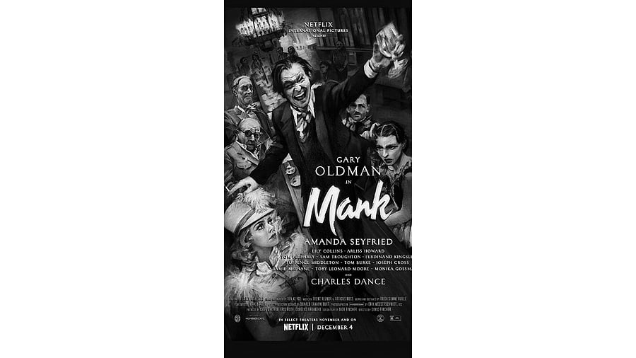 <div class="paragraphs"><p>Mank | The film is a  black-and-white prestige drama bankrolled by Netflix that dramatises -- and heavily fictionalises -- the making of 'Citizen Kane'.  </p></div>