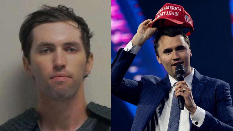 <div class="paragraphs"><p>Charlie Kirk (R) and suspect in his shooting Tyler Robinson (L).</p></div>