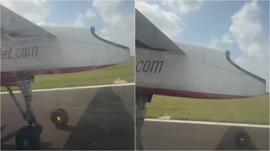 <div class="paragraphs"><p>Screengrab from a video recorded by a passenger. </p></div>