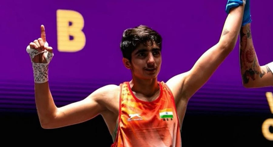 <div class="paragraphs"><p>International Boxer Meenakshi Hooda.</p></div>