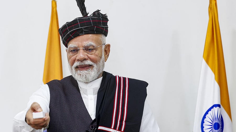 <div class="paragraphs"><p>Prime Minister Narendra Modi during laying of foundation stone and inauguration of development works via video conferencing, in Aizawl, Mizoram. </p></div>