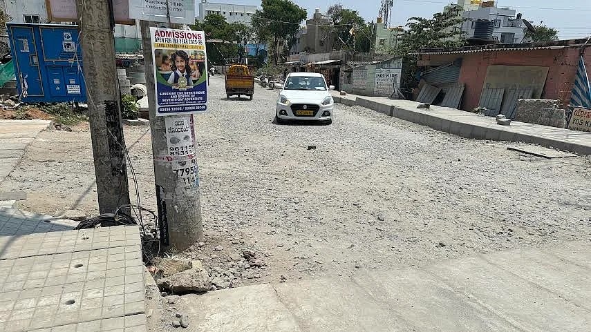 Substandard asphalt is being used to fill potholes and repair city roads, with motorists saying the work doesn’t last even a single rain. DH file photo