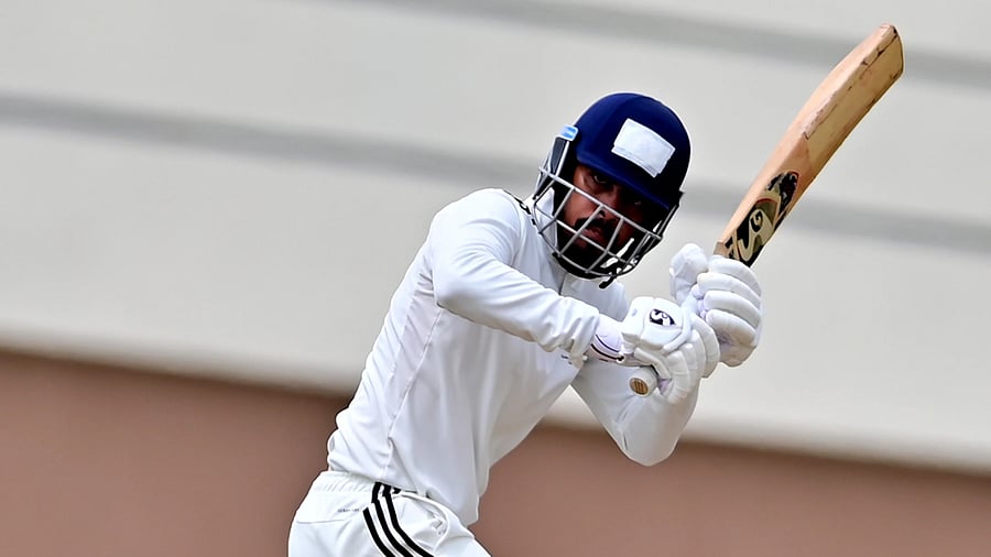 <div class="paragraphs"><p>Central Zone’s Yash Rathod flicks one to the boundary during his 197-run knock against South Zone at BCCI’s Centre of Excellence in Bengaluru on Saturday. </p></div>