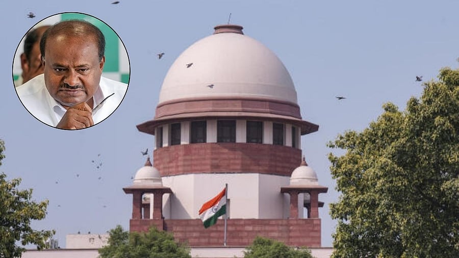 <div class="paragraphs"><p>Supreme Court of India, H D Kumaraswamy (inset).</p></div>