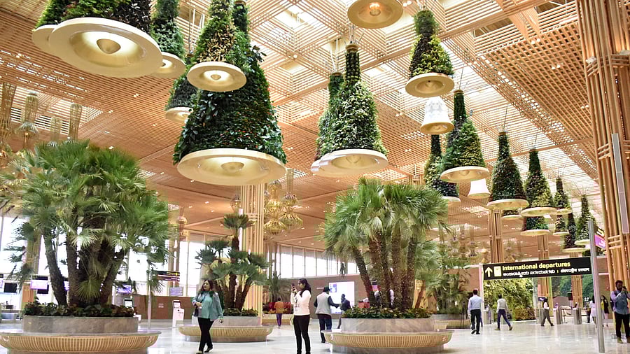 A view of the Terminal 2 in KIA, Bengaluru. DH FILE photo