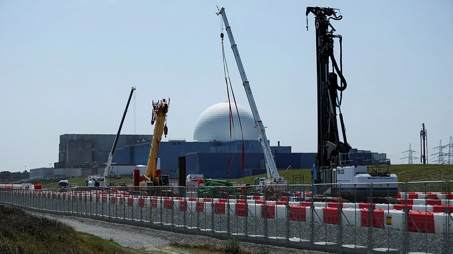 <div class="paragraphs"><p> A view shows construction works on the site of the new Sizewell C nuclear power plant, currently being built next to Sizewell B nuclear power plant in Suffolk England.</p></div>