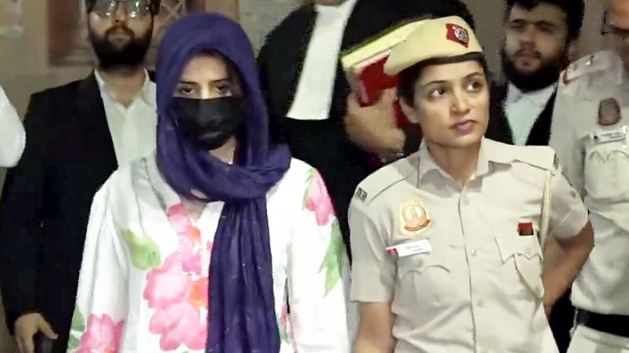 <div class="paragraphs"><p>Gaganpreet Kaur, accused in BMW accident case, being brought to judge's residence, in New Delhi, Monday, Sept. 15, 2025.</p></div>