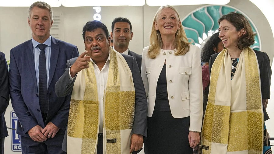 <div class="paragraphs"><p>Karnataka Minister of Commerce and Industries M B Patil (second left), British High Commissioner to India Lindy Cameron (R), Rolls Royce plc. Chief Financial Officer (CFO) Helen McCabe (second right) and others during the inauguration of the company’s Global Capability and Innovation Centre, in Bengaluru, Karnataka.</p></div>