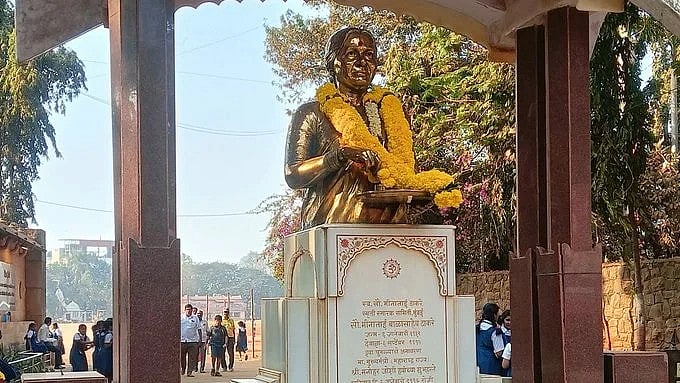 <div class="paragraphs"><p>The bust of Meenatai, revered as <em>Masaheb</em> for her role in shaping the growth of Shiv Sena, is located on the eastern side of Shivaji Park.</p></div>