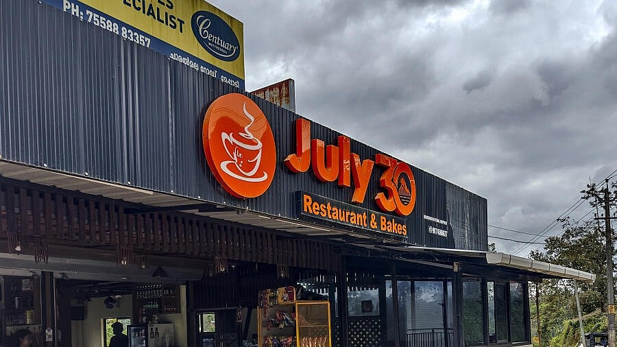 <div class="paragraphs"><p>Entrance of ‘July 30’, a newly opened restaurant and bakery dedicated to the memory of the Wayanad landslide victims, in Wayanad, Kerala.</p></div>