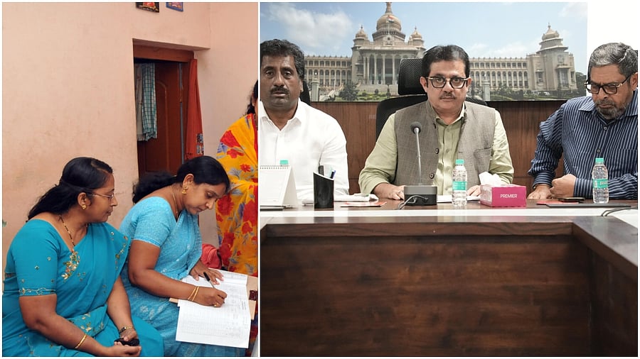 <div class="paragraphs"><p>Caste survey in Karnataka(L), Meeting chaired by Minority Welfare Minister BZ Zameer Ahmed Khan</p></div>