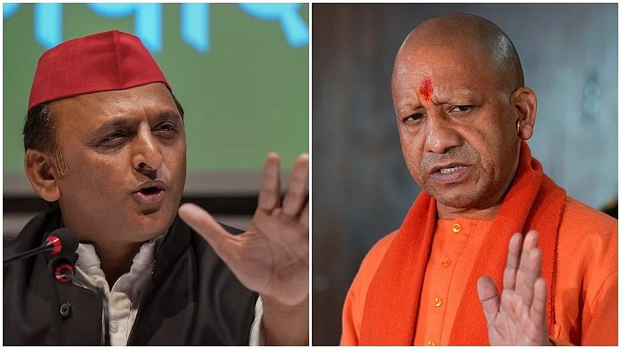 <div class="paragraphs"><p>Samajwadi Party chief Akhilesh Yadav (L) and UP CM Yogi Adityanath (R).</p></div>