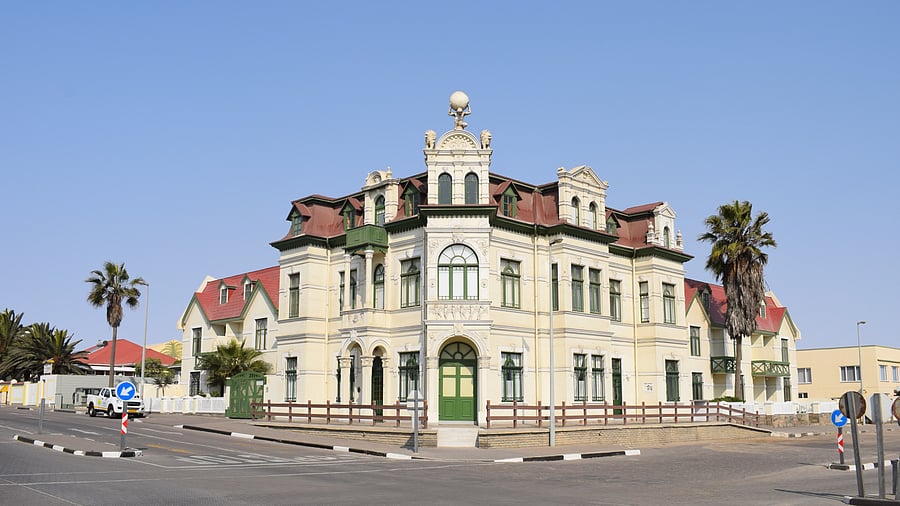 <div class="paragraphs"><p>Hohenzollernhaus - Swakopmund heritage building.</p></div>