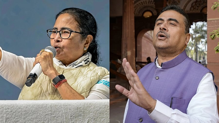 <div class="paragraphs"><p>From left: Mamata Banerjee, Suvendu Adhikari</p></div>