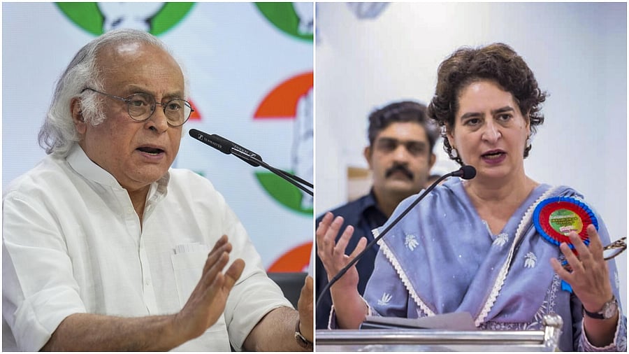 <div class="paragraphs"><p>Jairam Ramesh (L),Priyanka Gandhi (R).</p></div>