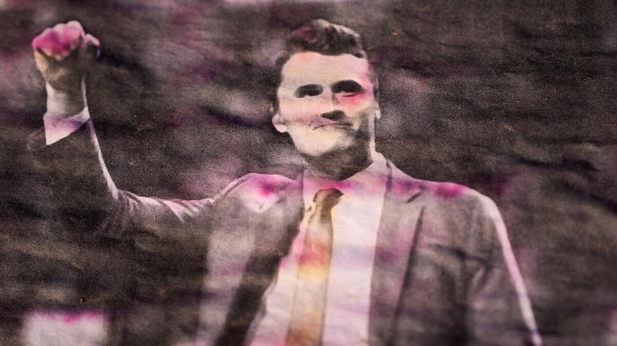 <div class="paragraphs"><p>A tribute for slain conservative commentator Charlie Kirk at the headquarters of Turning Point, in Phoenix</p><p></p></div>