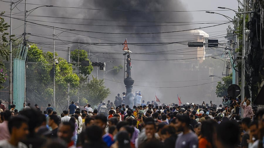 <div class="paragraphs"><p>Protests in Nepal</p><p></p></div>