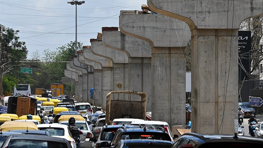 <div class="paragraphs"><p>The Ejipura flyover construction.</p></div>