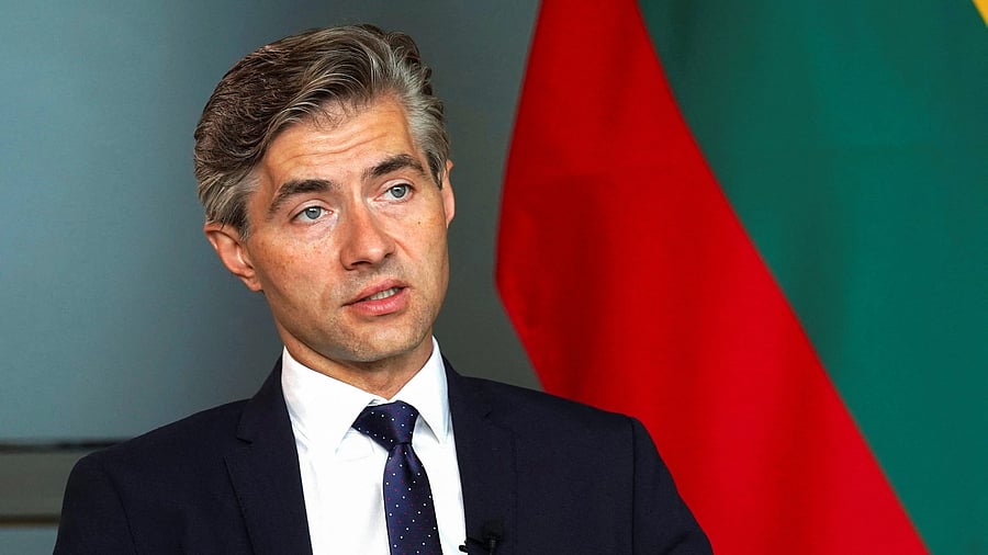 <div class="paragraphs"><p>Lithuanian Foreign Minister Kestutis Budrys speaks during an exclusive interview in Vilnius, Lithuania.</p></div>