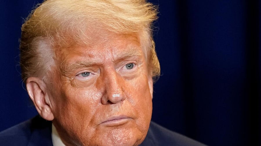 <div class="paragraphs"><p>US President Donald Trump attends a meeting with Argentina's President Javier Milei (not pictured) during the 80th United Nations General Assembly, in New York City, New York, US.</p></div>