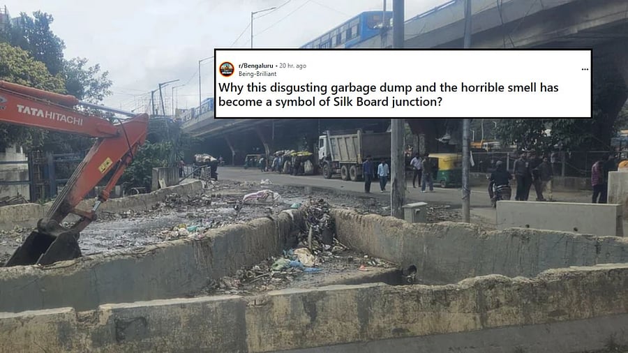 <div class="paragraphs"><p>Reddit user says garbage smell has become a symbol of Bengaluru's Silk Board junction</p></div>