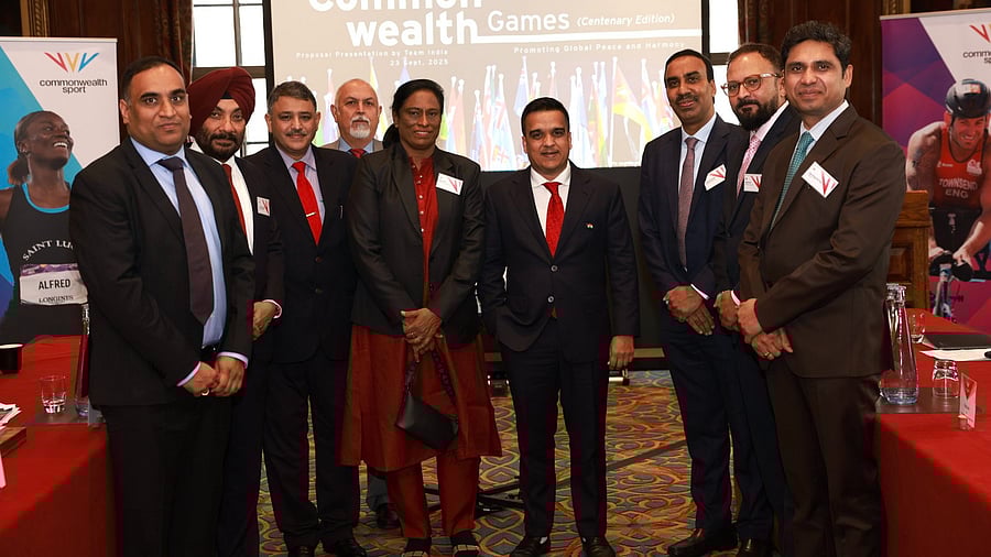 <div class="paragraphs"><p>IOA chief PT Usha with other officials. </p></div>