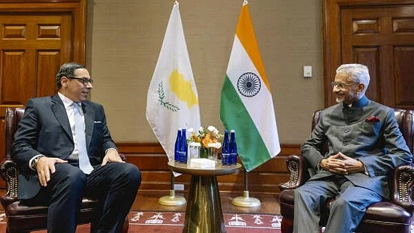<div class="paragraphs"><p>Union External Affairs Minister S Jaishankar during a meeting with Cyprus Foreign Minister Constantinos Kombos, in New York, USA.</p></div>