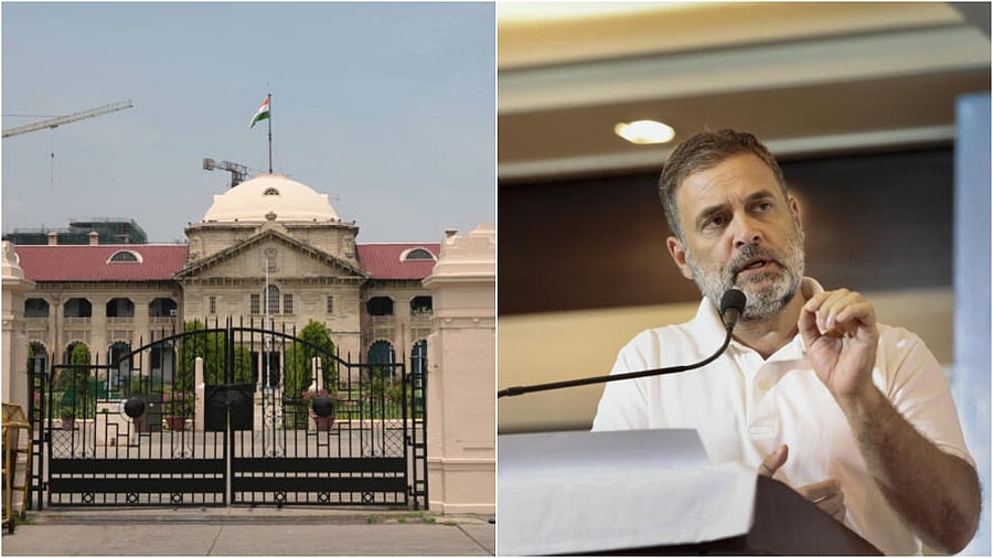 <div class="paragraphs"><p>Allahabad High Court (L) and Congress leader Rahul Gandhi</p></div>