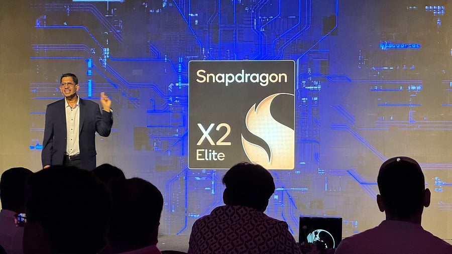<div class="paragraphs"><p>Nitin Kumar, vice president, Product Management, Snapdragon Chipset, Qualcomm launching new Snapdragon X2 Elite series silicon for computers in Goa, on September 26, 2025.</p></div>