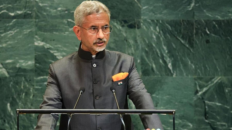 <div class="paragraphs"><p>India's Foreign Minister Subrahmanyam Jaishankar addresses the 80th United Nations General Assembly (UNGA), at the U.N. headquarters in New York City.&nbsp;</p></div>