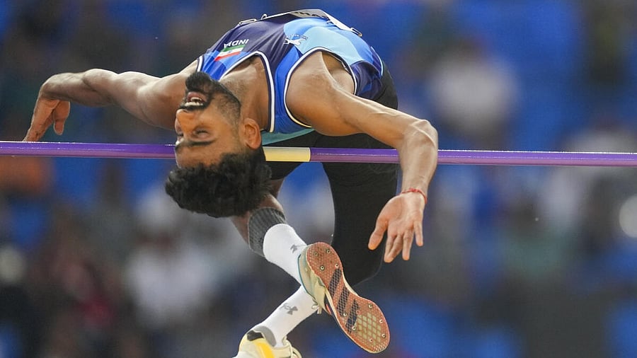 <div class="paragraphs"><p> India's Rahul competes in the Men's High Jump T63 final event at the World Para Athletics Championships 2025, at Jawaharlal Nehru Stadium, in New Delhi, Saturday, Sept. 27, 2025. </p></div>