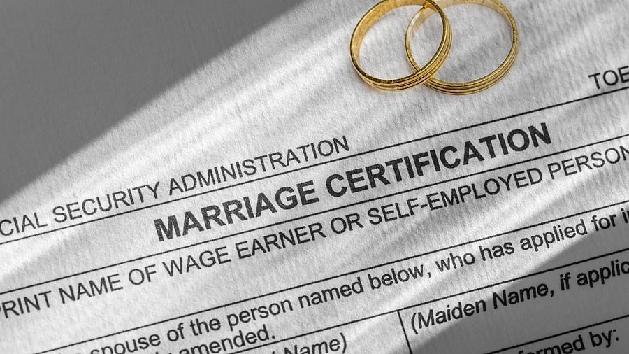 <div class="paragraphs"><p>Representative image of a marriage certificate.</p></div>