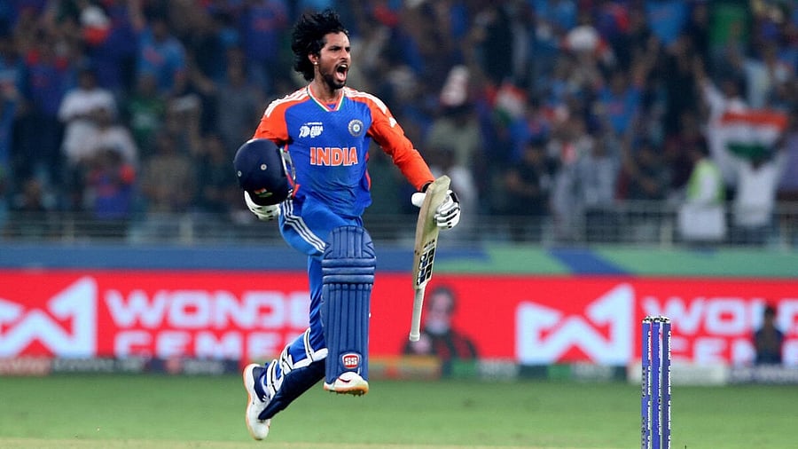 <div class="paragraphs"><p>Tilak Varma is cock-a-hoop after India's win. </p></div>