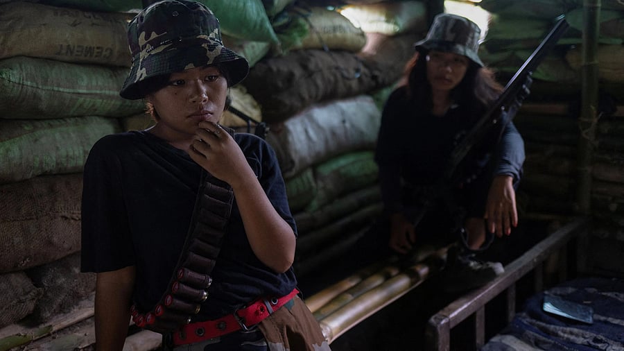 <div class="paragraphs"><p>Officials said&nbsp;Manipur shares a 398-km-long international border with Myanmar, of which 10 km fencing has been completed.</p></div>