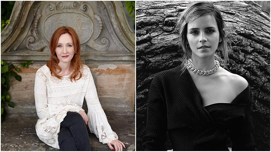 <div class="paragraphs"><p>JK Rowling (L), Emma Watson.</p></div>