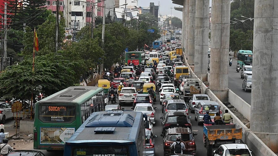 <div class="paragraphs"><p>Traffic congestion in Bengaluru.<br></p></div>