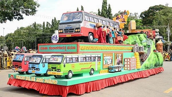 <div class="paragraphs"><p>Tableaux of KSRTC during Dasara Jamboo Savari procession in Mysuru on Thursday. </p></div>