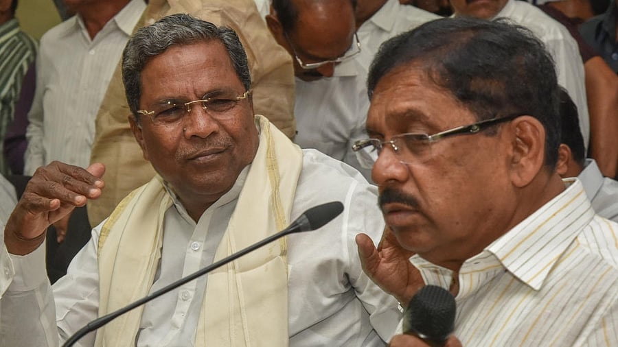 <div class="paragraphs"><p>Karnataka Chief Minister Siddaramaiah (left) and home minister G Parameshwara.</p></div>