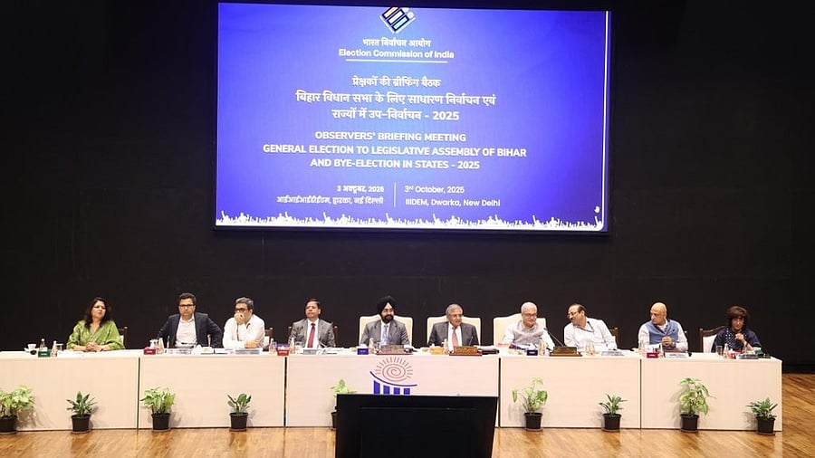 <div class="paragraphs"><p>ECI briefs Central Observers to be deployed for Bihar Assembly elections.&nbsp;</p></div>