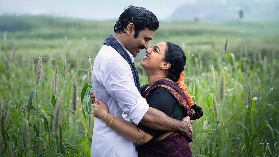 Dhanush and Nithya Menen ion Idli Kadai.