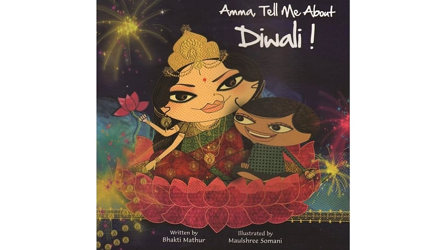 <div class="paragraphs"><p>The cover of 'Amma, Tell Me About Diwali!'.</p></div>