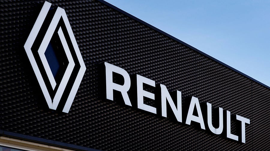 <div class="paragraphs"><p>A logo of Renault is seen outside a Renault car dealer.</p></div>