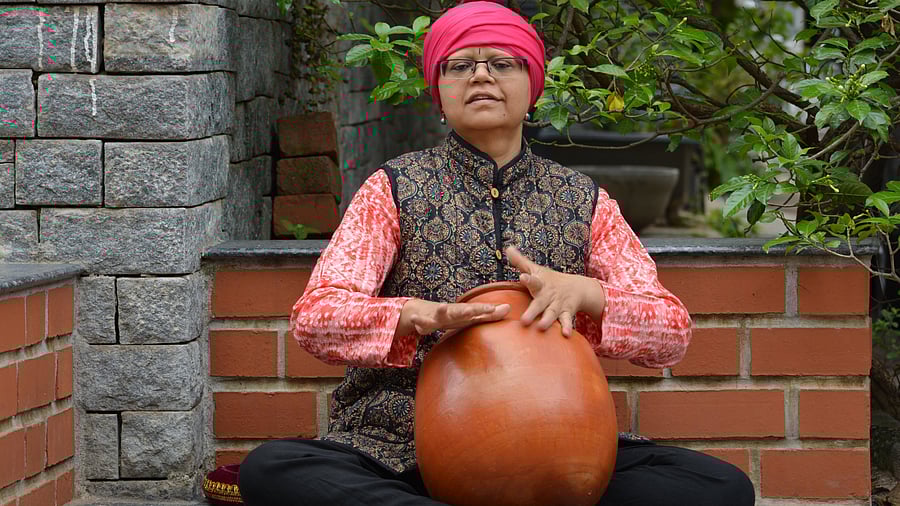 Ghatam player Sumana Chandrashekar