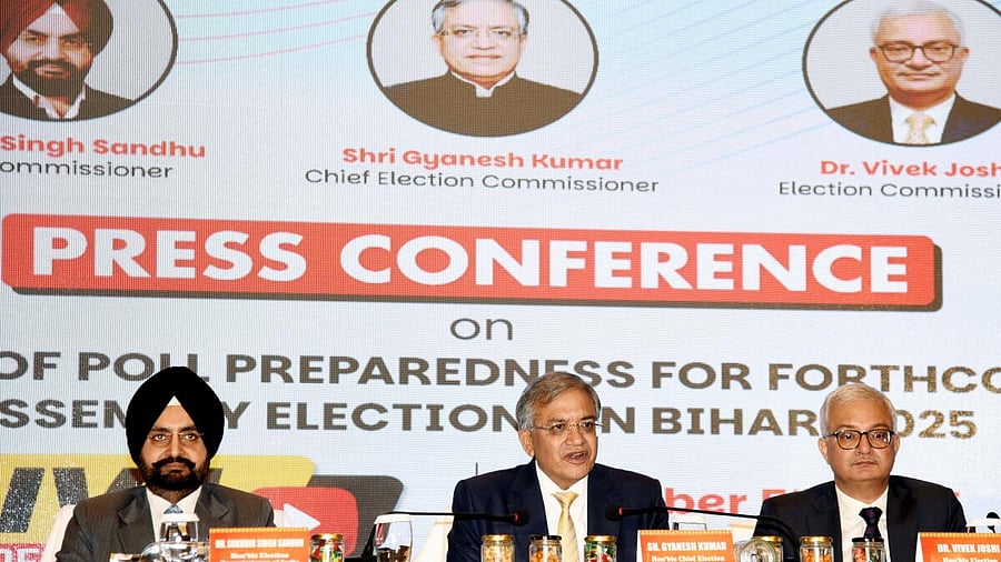 <div class="paragraphs"><p>Election Commission press conference.</p></div>