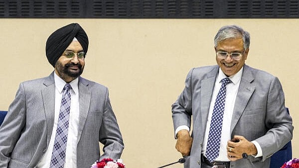 <div class="paragraphs"><p>Chief Election Commissioner Gyanesh Kumar (R) with Election Commissioner Sukhbir Singh Sandhu during a press conference regarding the 2025 Bihar Assembly elections, in New Delhi.</p></div>