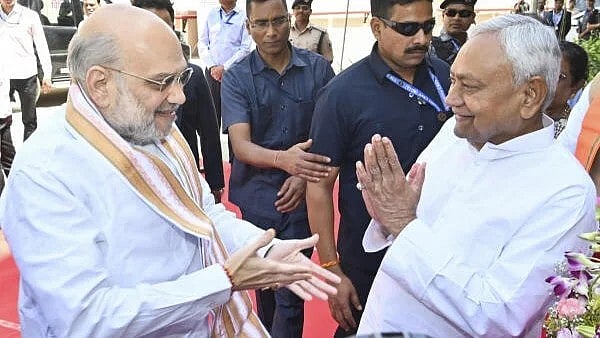 <div class="paragraphs"><p>Home Minister Amit Shah with Bihar Chief Minister Nitish Kumar</p></div>