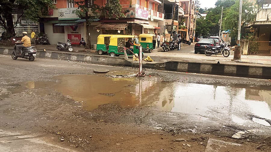 <div class="paragraphs"><p>Drainwater and sewage seep onto the road in the area. </p></div>