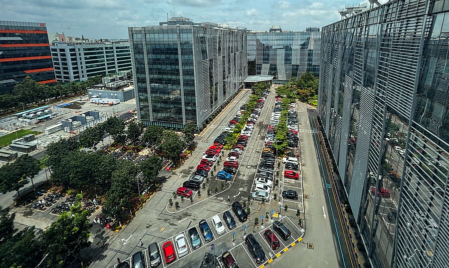 A tech park near Bellandur, Outer Ring Road. DH PHOTO/PUSHKAR V