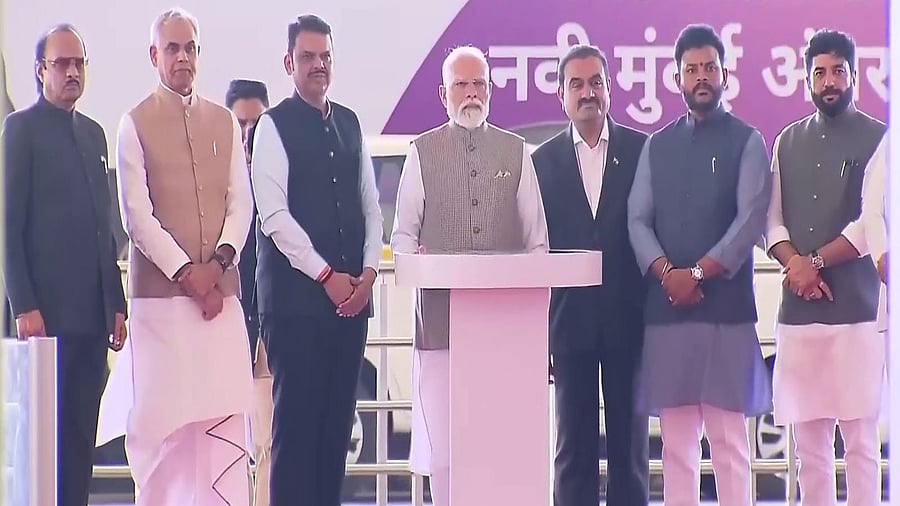 <div class="paragraphs"><p>PM Narendra Modo inaugurates the new airport.&nbsp;</p></div>